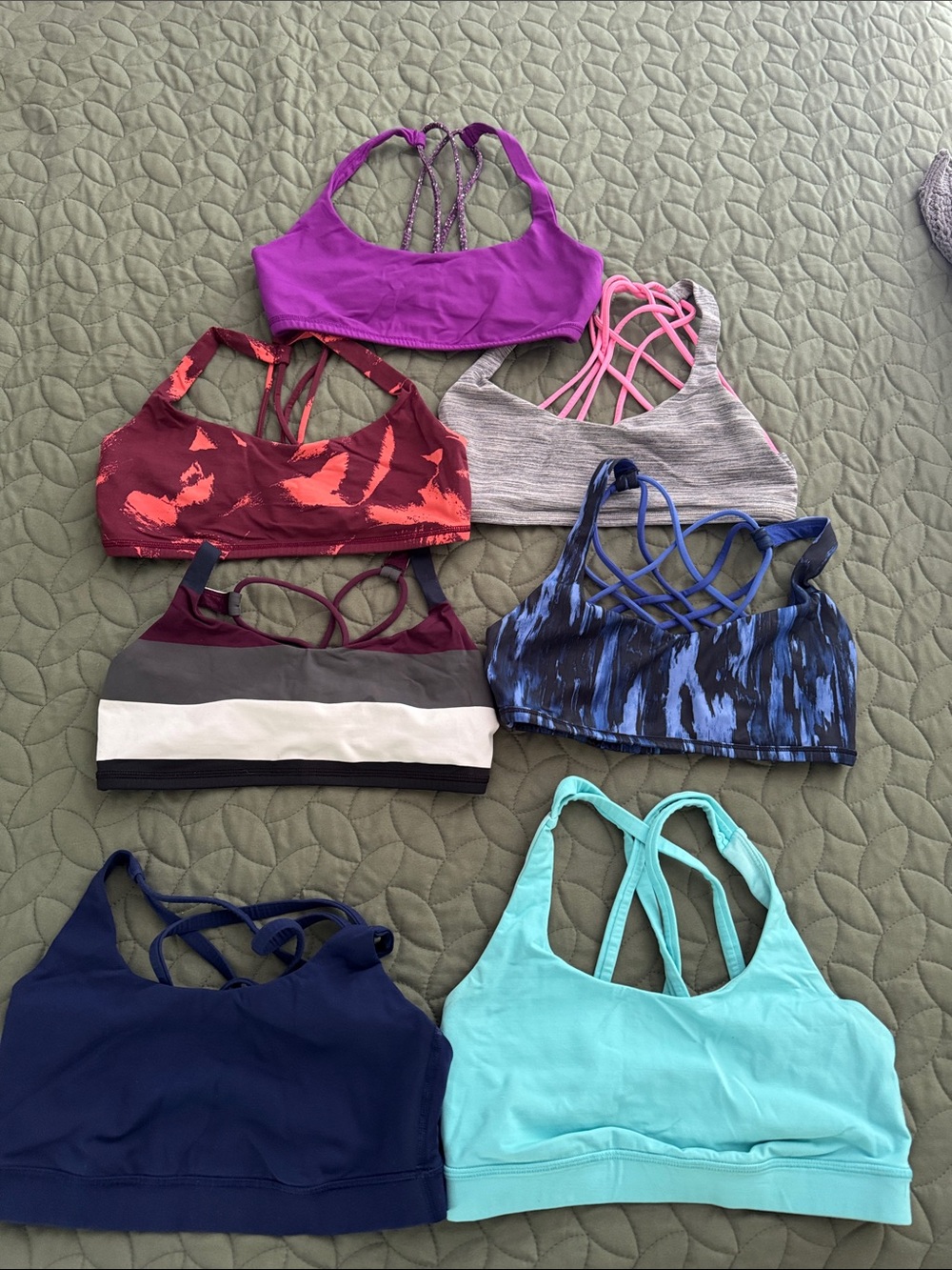 Lot of Lululemon sports bras